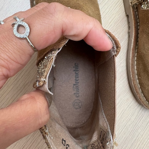 Childrenchic Brown & Gold Chelsea Boots, Size 30 - Picture 4 of 5
